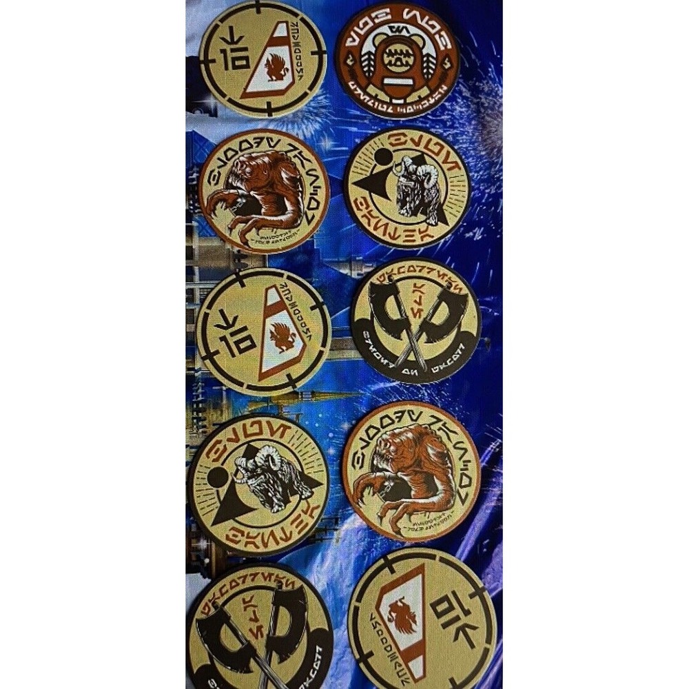 Disney Parks Star Wars Galaxys Edge Oga's Cantina Set Of 10 Coasters Varies NEW